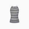Sleevless Knit Vest Lettering  Es2kv361 
