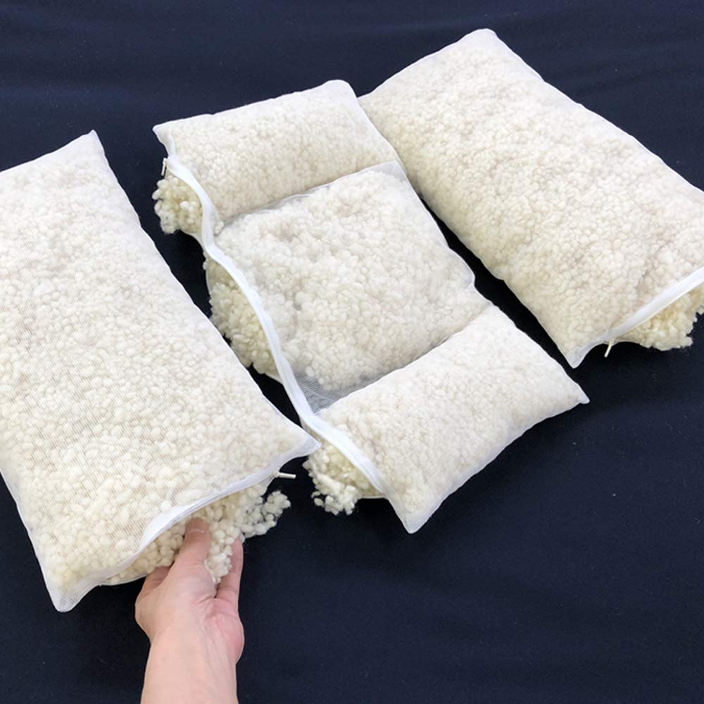 BRITISH WOOL PILLOW 5 UNITS Washable wool pillow 5 units WP105 43×63cm