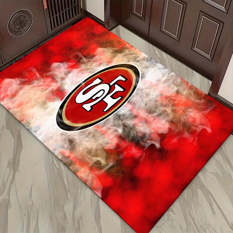 San Francisco 49ers Teppich für Wohnzimmer Schlafzimmer Zuhause Sofadekoration, Kinderspiel rutschfeste Fußmatte