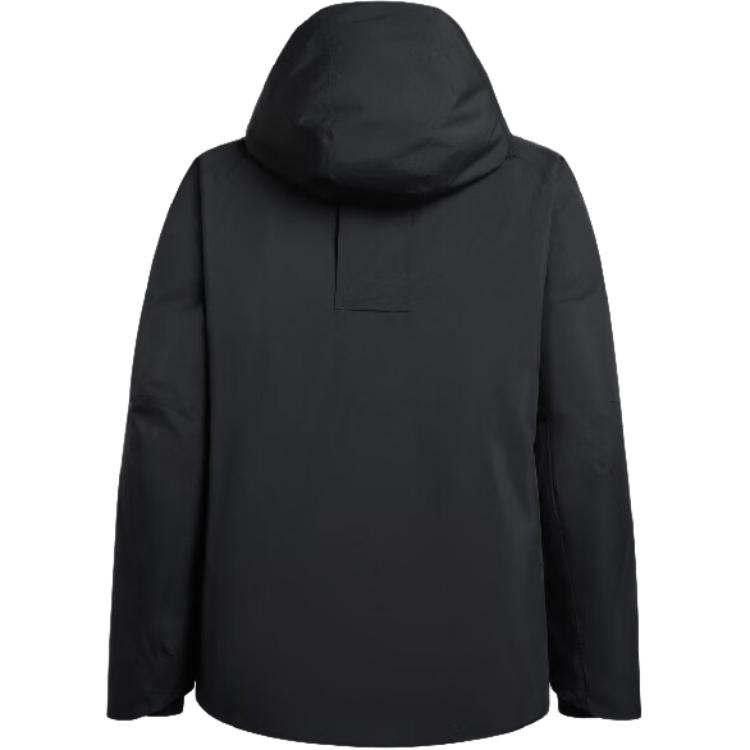 SALOMON Outlife FW24 Outdoor Series WP Down Hooded Water-Resistant Windproof Warm Jacket Unisex Jacket Deep-Black C23740