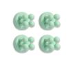 4Pcs Silicone Toothbrush Holders Hook Waterproof Self Adhesive Wall Mounted Single Hook for Hanging Key Plug Holder