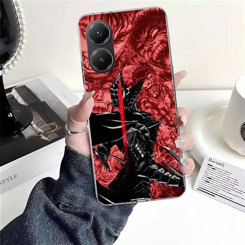 Black White G-Guts B-Berserks For Xiaomi Poco X7 X6 X5 F7 Ultra F6 F5 Pro Phone Case X4 Nfc F4 Gt F3 M6 M5S M5 M4 M3 Fundas Cove