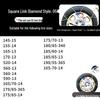 Winter Emergency Stainless Steel Anti-Skid Tire Chains for Cars, Trucks, and Vans