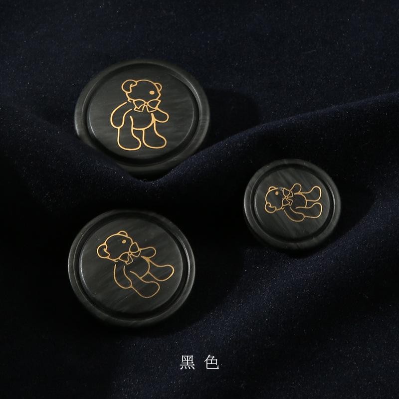 Sweater Button Top Women'S Round Coat Resin Button Cartoon Children'S Button Cardigan Jacket Cute Button High-End
