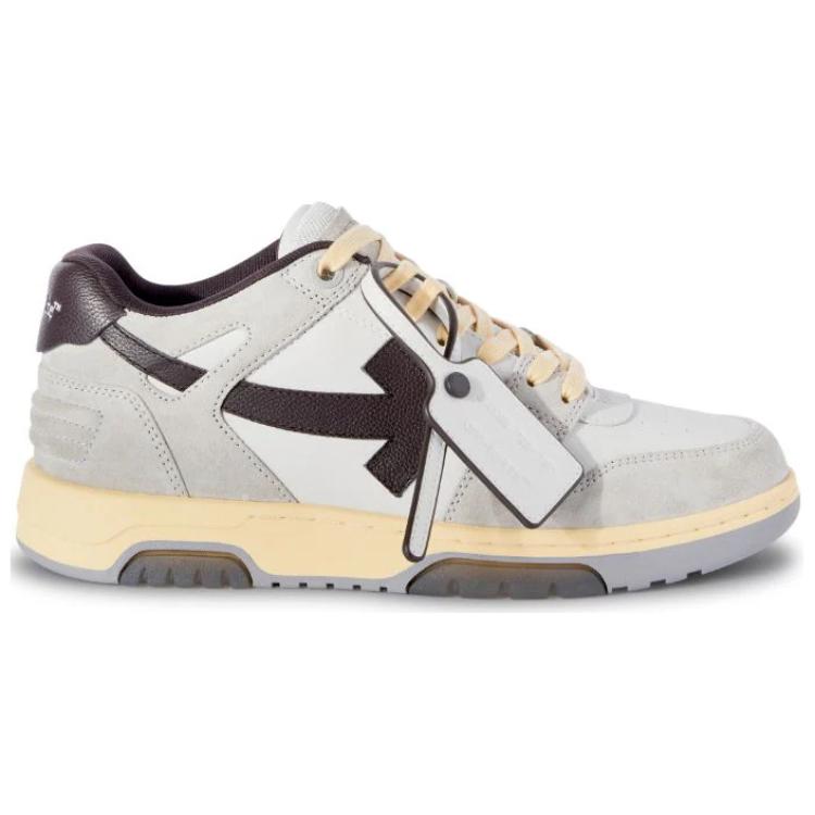 Off-White Out of Office Low Light Grey Anthracite Men Sneakers OMIA189S24LEA0110511