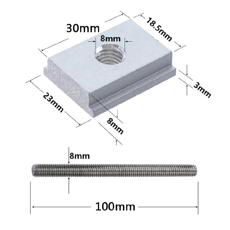 CNC Router Hold Down Clamp Anti-corrosion Aluminum Alloy for T Tracks Universal