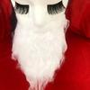 Santa Claus Beard Realistic Curly Fluffy Soft Elastic Band Costume Accessories Adults/Kids Christmas Performance Santa Fake White Handlebar