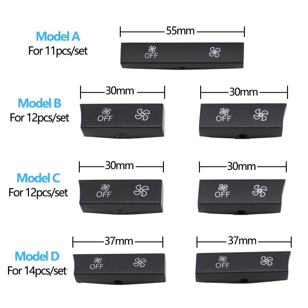 Couvercle de bouton de ventilation de climatisation de chauffage de console avant pour BMW 5 GT 6 7 X5 X6 série F10 F11 F01 F02 F06 F12 F15 F16