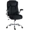 Ergonomic Desk Chair with High Backrest Folding Armrests Seat with Springs Adjustable Height Black