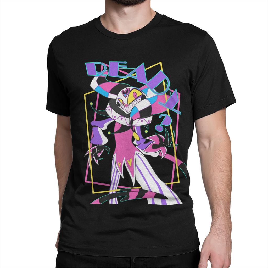 Pánské Dámské Tričko Loona Don't Care Tmavé Kreativní Bavlněné Tričko Krátký Rukáv Helluva Boss Anime Trička Oblečení Grafické