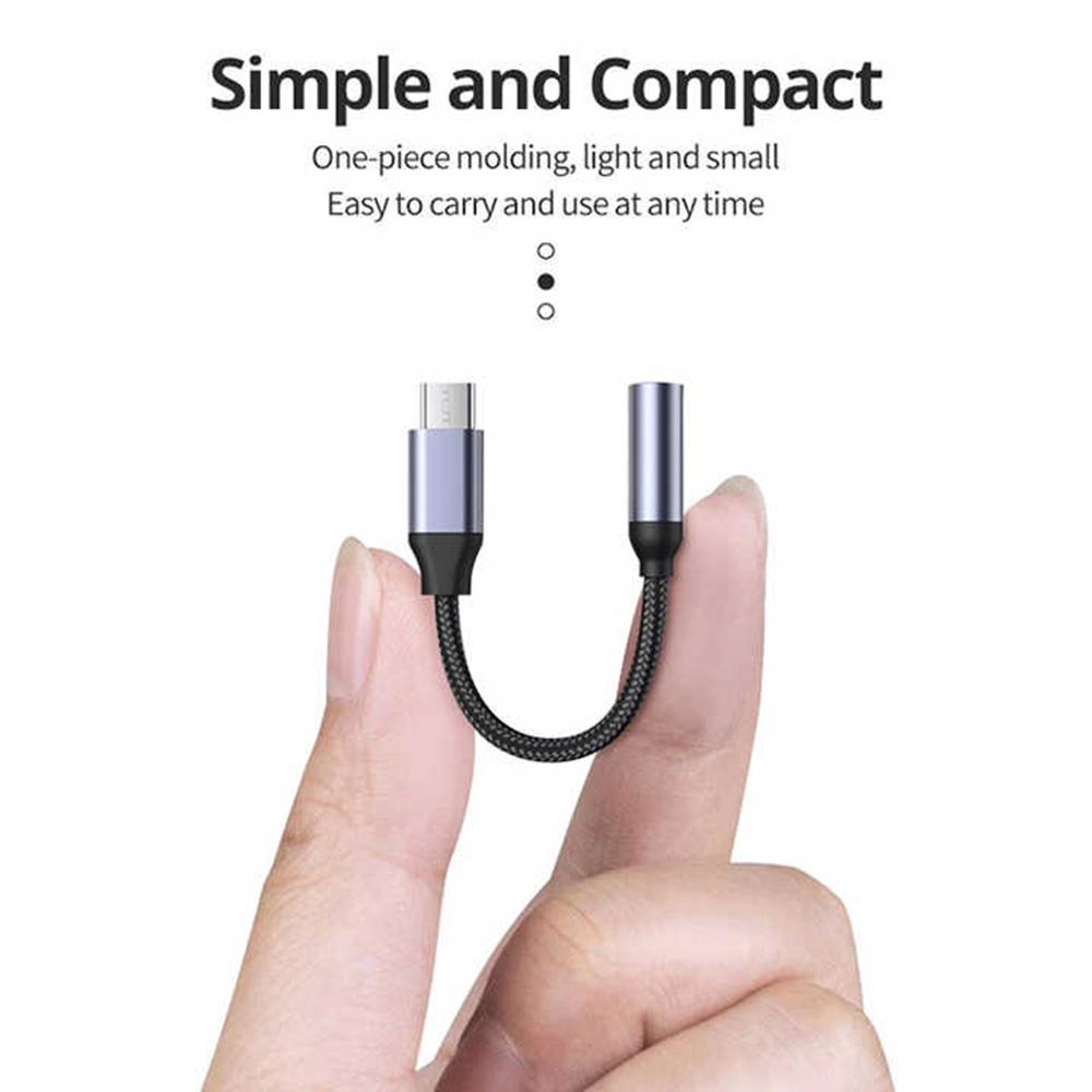 USB Type C To 3.5mm Aux Adapter Type-c 3.5 Jack Audio Cable Earphone Cable Converter for iPhone 15 Samsung Galaxy S24 S23 UltraGood Product