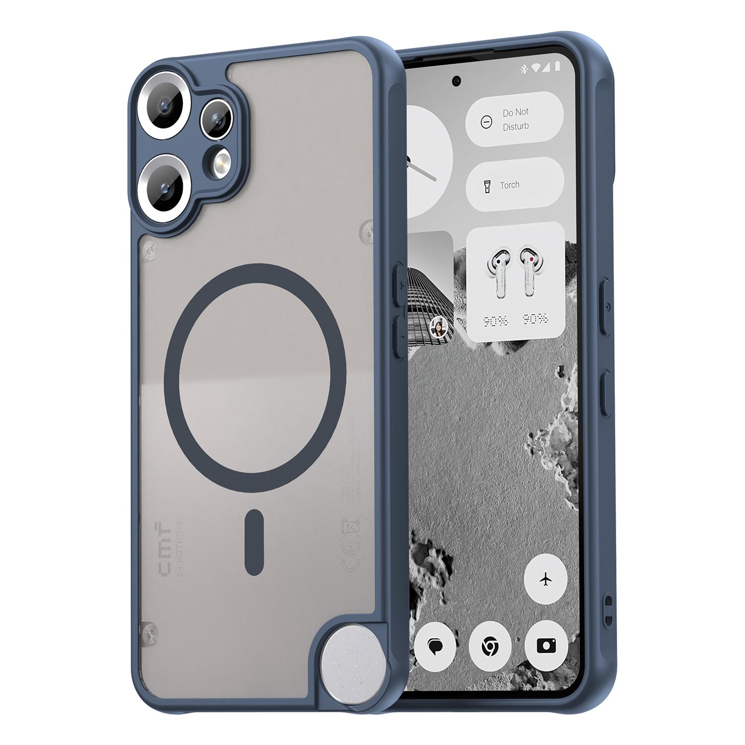 

Чехол для телефона Nothing CMF Phone 2 Pro с поддержкой MagSafe, Магнитный противоударный чехол MagSafe, Гибридный чехол-бампер для Nothing CMF Phone 2 Pro красный