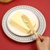 430 Edelstahl Buttermesser Löcher Käse Dessertmesser Stahl Marmeladenmesser Besteck Toast Abwischen Sahne Brot Käseschneider Küchenwerkzeuge