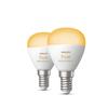 PHILIPS HUE Hue White Ambiance Sphérique - Ampoule connectée E14 - (pack de 2) - 929003573702