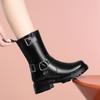 Fashion AIYUQI Women Snow Boots Winter 2025 New Genuine Leather Boots Ladies Natural Wool Warm Large Size Non Slip Mom Boots Women