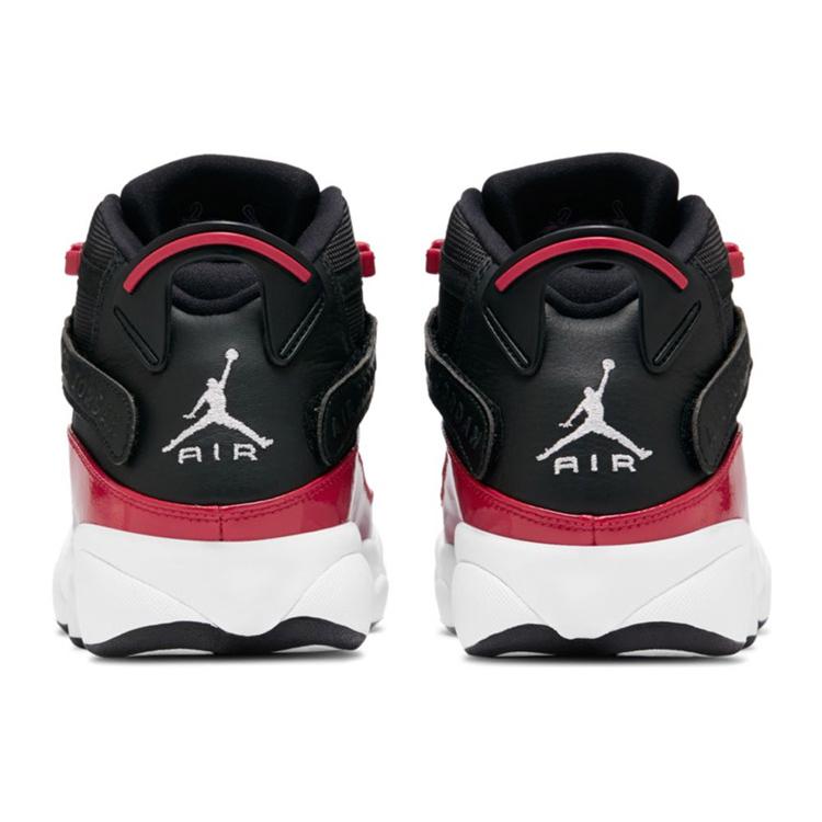 New JORDAN 6 Rings Black Gym Red White 322992-060