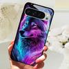 Gehärtetes Glas Handyhülle Für Google Pixel 9 Pro XL Hartes PC Funda Für Google Pixel 9a Pixel9 5G Niedliches Tier Glas Rückseite