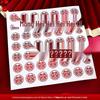 Mini Double Happiness Wedding Stickers - Self-Adhesive Red Seals for Envelopes and Egg Decorations