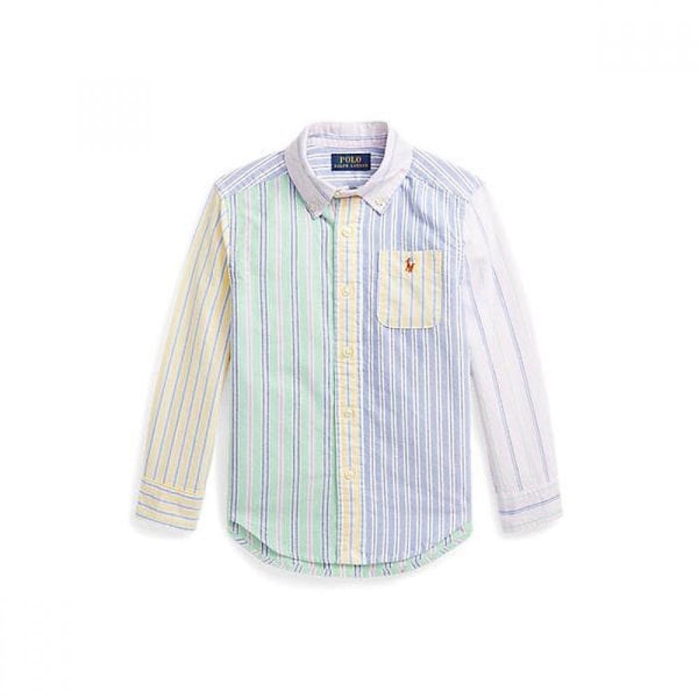 Polo Kids Stripe Cotton Oxford Fun Shirt Cwpowovt6820377999 2T