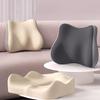 Cojín de Asiento de Espuma Viscoelástica y Almohada de Soporte Lumbar, Almohadilla Ergonómica de Soporte para Cadera y Espalda para Silla de Oficina