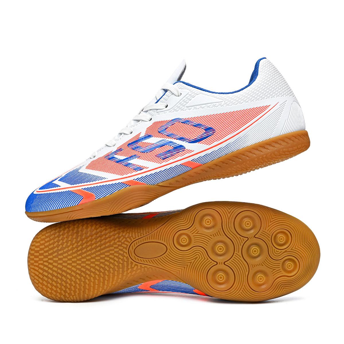New Low-Top Rubber Flat-Soled Football Shoes For Boys And Girls Outdoor Sports Professional Training Football Shoes 35 белый