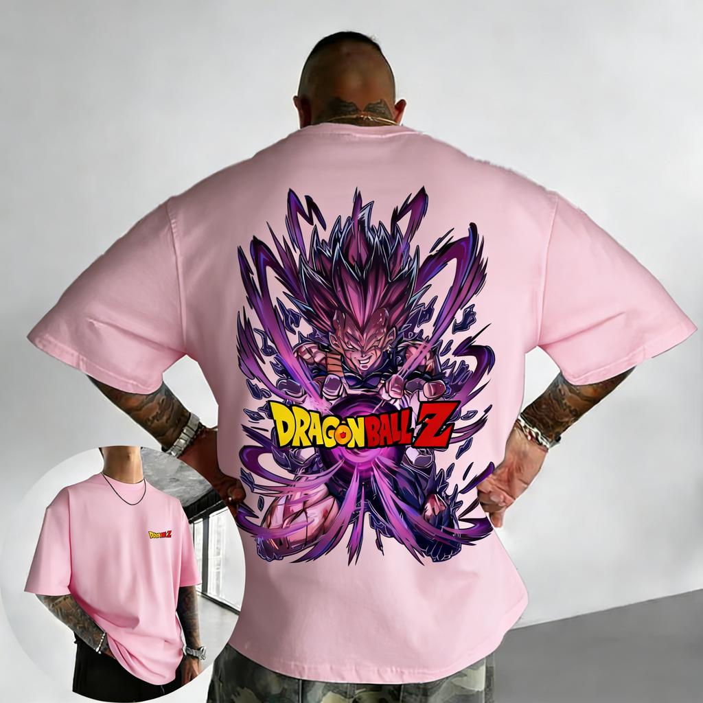 Dragon Ball Trendy Hot Items Anime Tshirt Summer New Vegeta Printed Mens and Womens Trendy Versatile Loose Casual Top