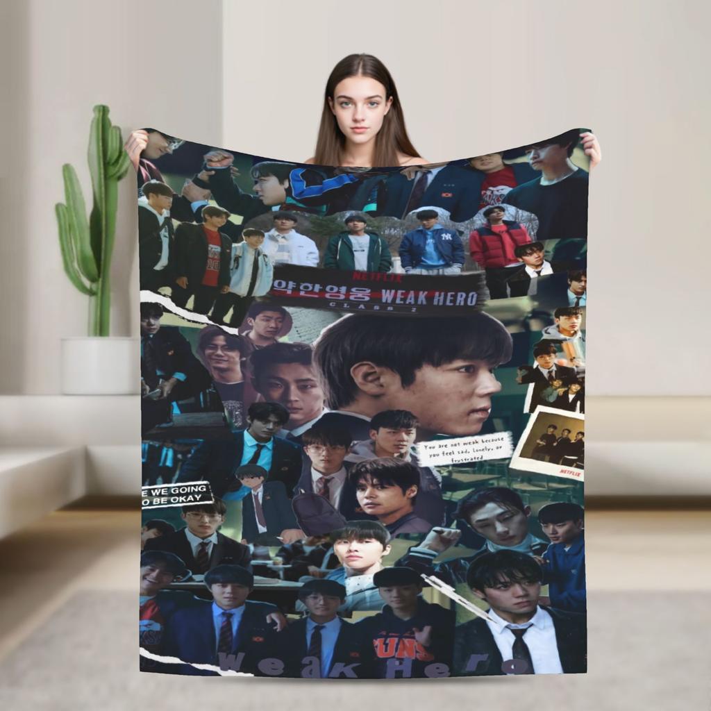 Weak Hero class (3) Super Warm Blanket  Kids Adult Plush Throw Blanket Print Home Decor Flannel Bedspread Sofa Bed Cover
