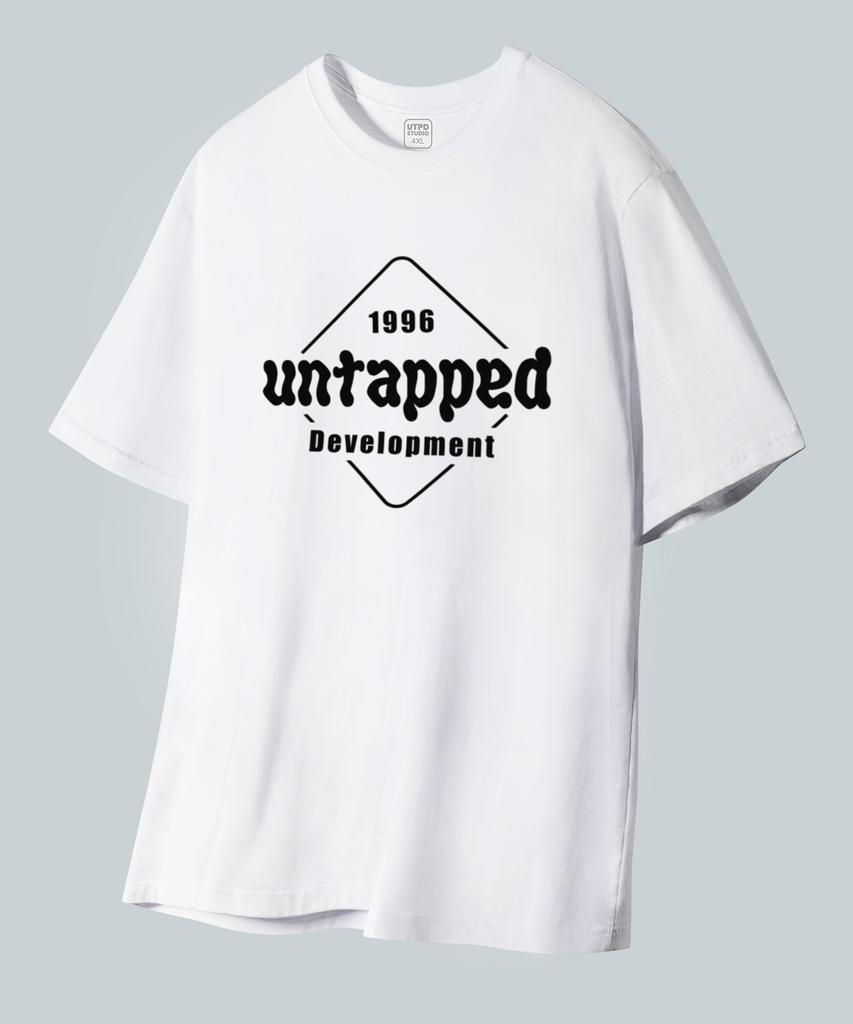 UNTAPPED STUDIO Square Signature Pure Cotton Big Oversized Short Sleeve T-Shirt 2 Colors