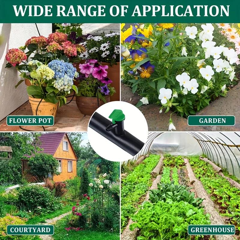 4GPH Drip Irrigation Emitter, Garden Flag Dripper for Trees & Shrubs, Watering System