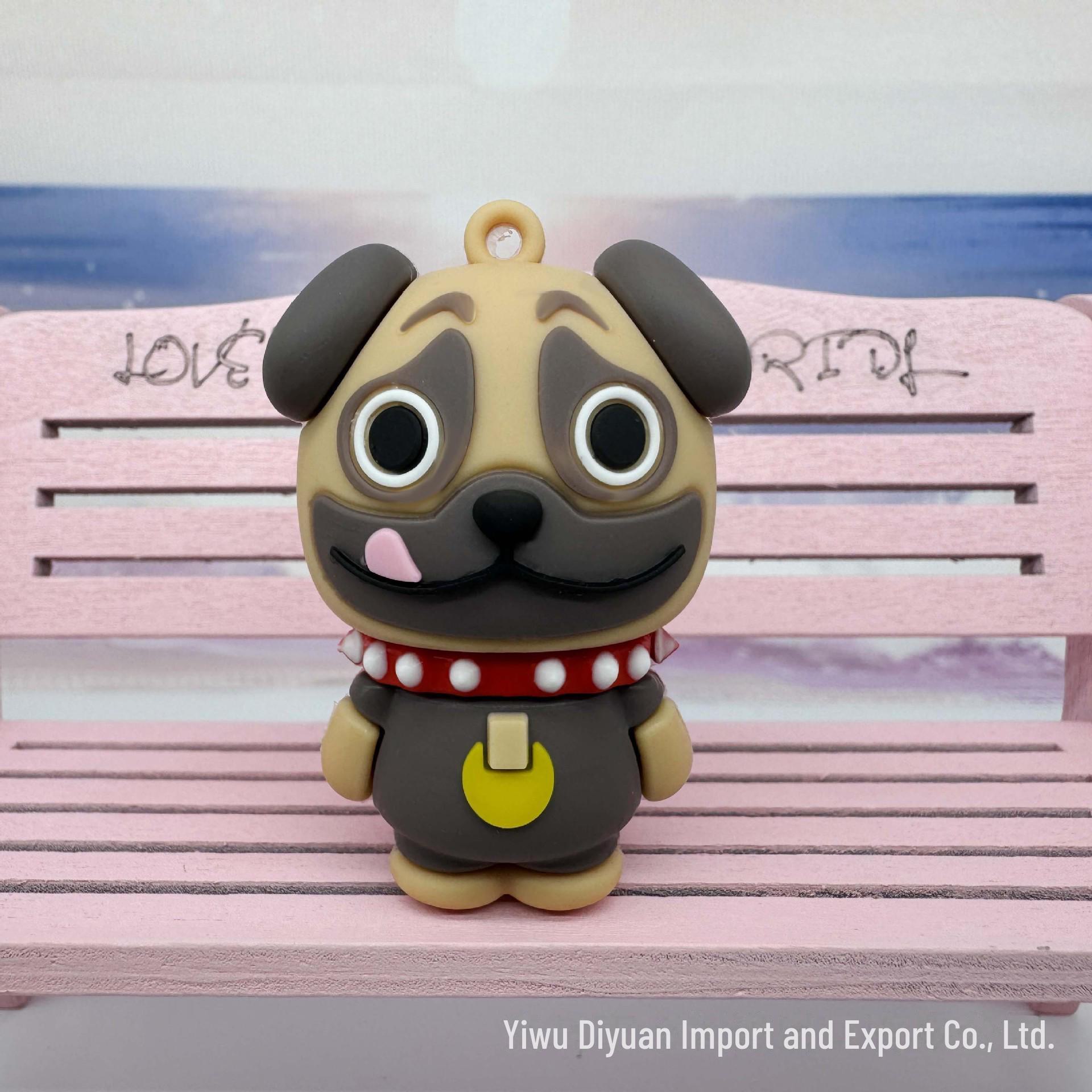 

Милый 3D мультяшный щенок брелок и сумка подвеска - DIY мягкий кулон слепой подарок коробка