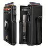 AirTag Wallet Carbon Fiber Leather Men's Slim Card Holder Rfid Metal Card Case
