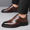 Fashion Fashion Casual Designer Shoes Male Derby English Style Groom Wedding Autumn Cowhide Pointy Dress Business Men's Leather Shoes