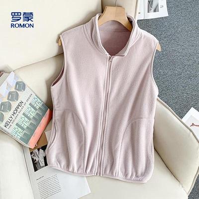 Women's Fleece Stand Collar Vest