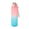 800ml Gradient Color Plastic Sports Water Bottle Leakproof Portable Water Cup for Gym Travel Outdoor Drinking Bottle