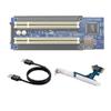 Адаптерна карта PCIe на два PCI для карт захоплення, Gold Tax, звукових та паралельних портів