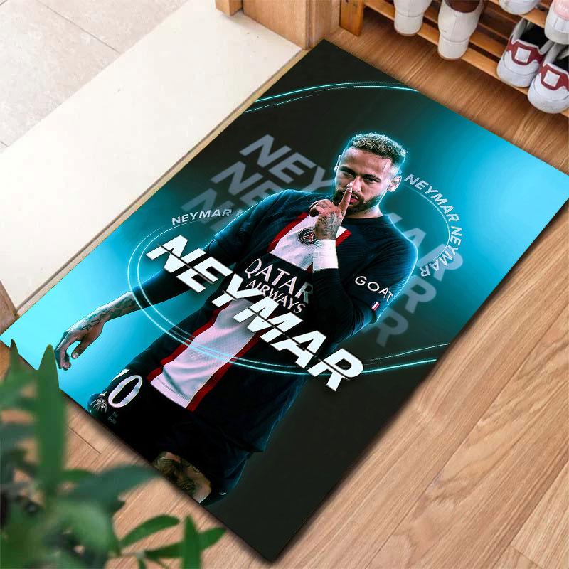 Neymar Jr Carpet Rug for Living Room Bedroom Home Sofa Decoration,Kids play Non-slip Floor Mat