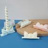 Bowknot Silicone Candlestick Molds Epoxy Resin Silicone Molds for Making Candle Holder Tealight Stand Home Decoration
