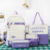 4-piece Set of Fresh Campus Backpacks for Girls High-quality Bags From Middle School Elementary School Cute and Lightweight Backpacks Bag