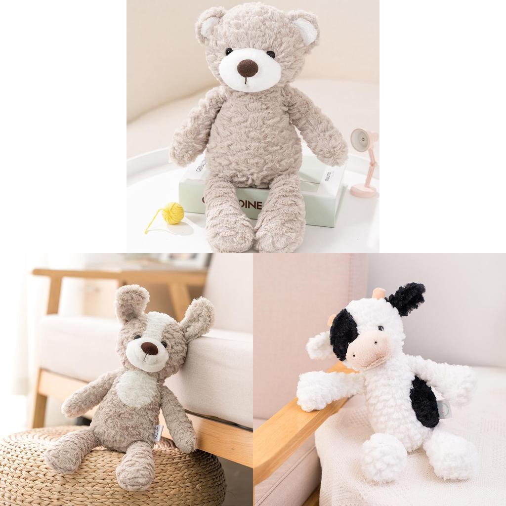 Cute Unicorn Rabbit Panda Plush Toy With Short Pile Fabric For Kids Gift And Comfort