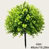 Artificial Green Plants Ground Stake Fake Greenery Plastic Shrubs Plants For Outdoor Garden Patio Yard Landscaping Decoration