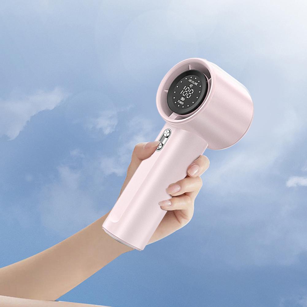 Handheld Turbo Fan 100 Speeds Portable Turbo Fan USB Rechargeable Electric Cooling Fan Mini Personal Fan for Home Office