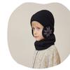 2Pcs/set Winter Kids Hat Scarf Child Bonnet Snowflake Pattern Knitted Young Age Hats Outdoor Children Warm Accessories 4-10Y