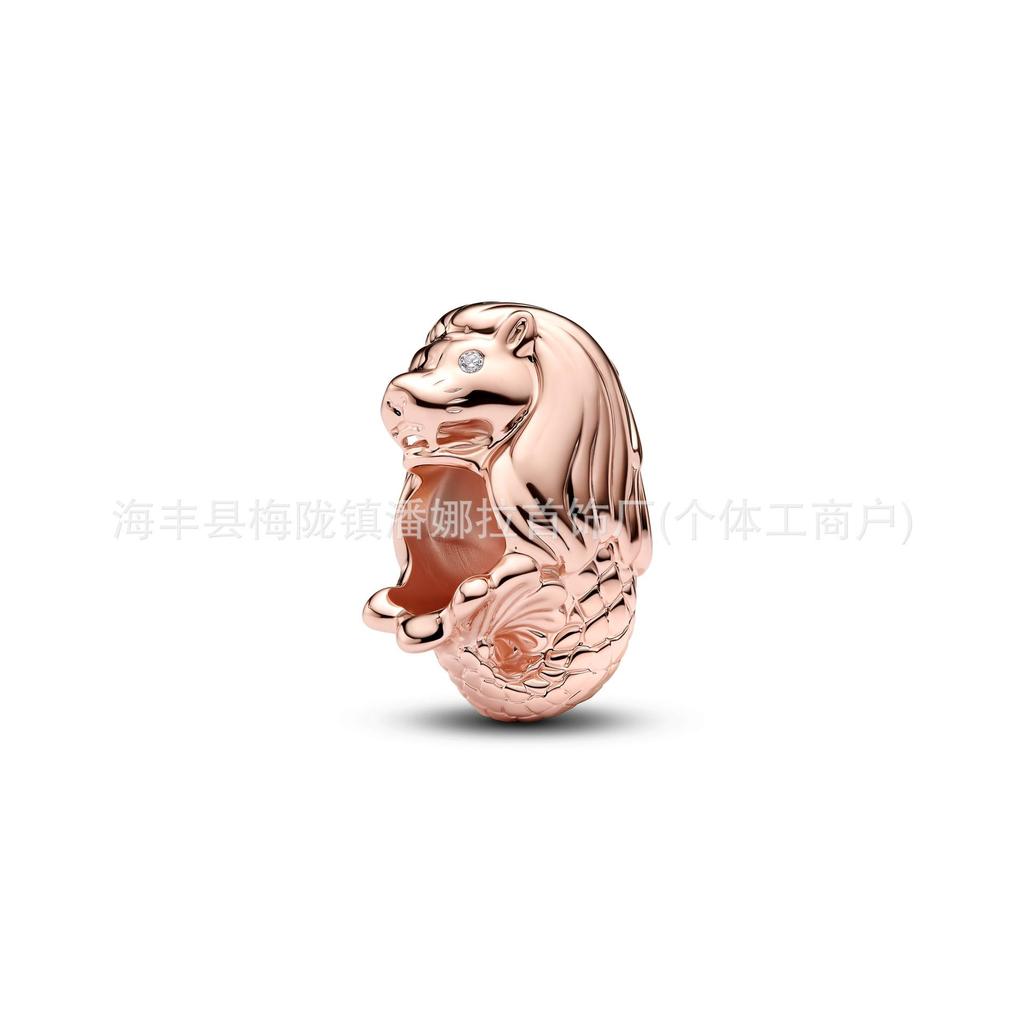 S925 White Copper Animal Charm Glass Beads - DIY Bracelet Accessories