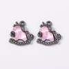 5pcs Cute Crystal CZ Rocking Horse Pendants Charms for Jewelry Making Necklace Earrings Bracelet DIY Handmade Accessories