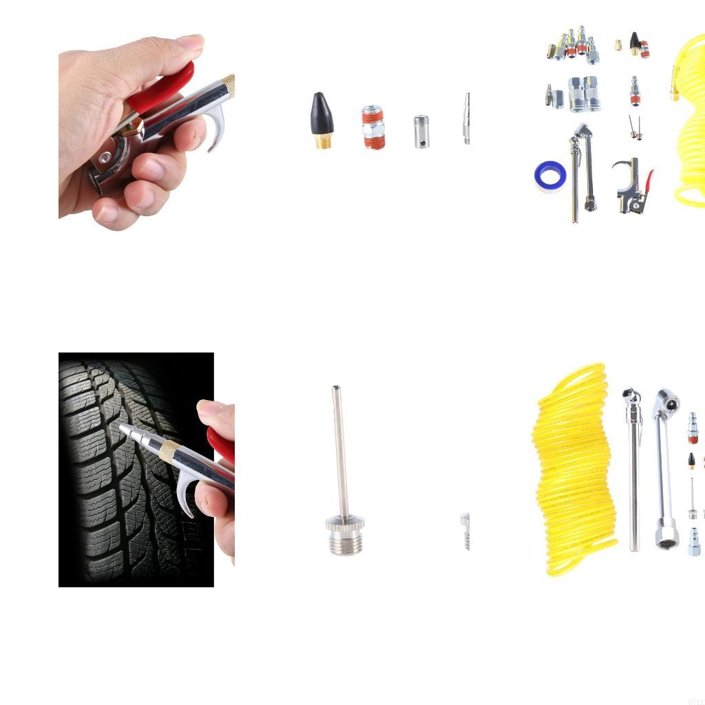 

H7EE 20Pcs Air Tool Set Fittings for Compressor With Hose and Cleaning Attachments China Mainland
