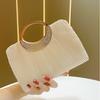 Elegant Evening Clutch Bag With Pleated Design For Formal Events