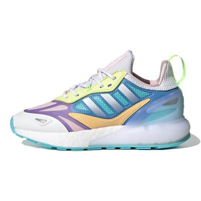 Baskets ZX 2K Boost 2.0 J Blanc Violet Clair Enfants Blanc Nuage GZ7502