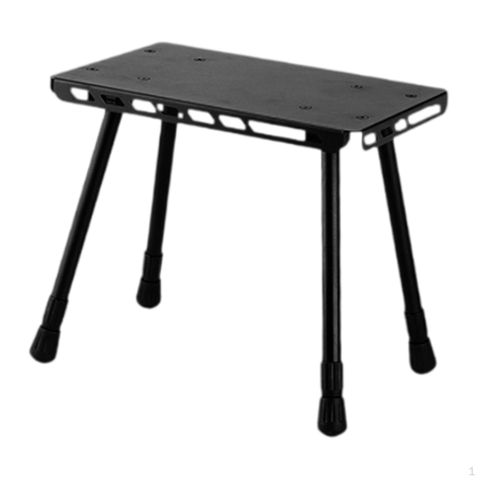 

Кемпинговый стол для пикника, легкий, прочный, небольшой стул, переносной табурет для пикника, пляжа, чёрный