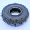 350-4 Universal Wheel: 6-Layer Rubber Caster Tire with Snake Skin Pattern, Inflatable Outer Tire.