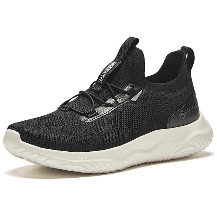 Anta Comfort Slip-On Shock Absorbing Non-Slip Low-Top Training Shoes Women Sneaker Basic-Black 122437701-1